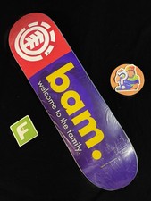 SUPER RARE Bam Margera HIM CKY Element Welcome To The Family Skateboard Deck picture