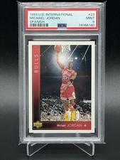 1993 Upper Deck Spanish Michael Jordan PSA 9 Rare Variation Sold In Barcelona picture