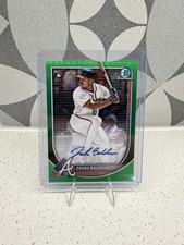 2025 Drake Baldwin Bowman Chrome - Rookie Auto /99 True Green Rookie Of The Year picture