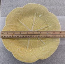Bordallo Pinheiro Portugal Cabbage Leaf  Lunch/Salad/Dessert  Plates 9inch 4ct picture