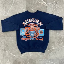 80s Vintage Auburn Tigers Sweatshirt Mens Small Sugar Bowl 1989 Crewneck picture