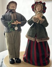 VTG Dennis East International Christmas Carolers Set 18”H HandPainted Victorian picture