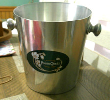 Perrier Jouet Champagne Ice Metal Bucket Knob Handles Vogalu France Vintage Rare picture