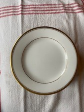 Set Of 8 Noritake Ivory China Linton  Plate #7552 Gold Trim 6.25