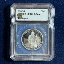 1982-S Washington Commemorative Half Dollar 50C Proof ICG PR69 DCAM picture