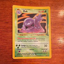 WOTC Pokemon TCG Muk 13/62 Fossil Holo Rare Unlimited English 1999 70 HP picture