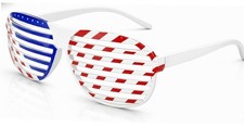 Vaulted Skulls & Co Slot Retro Shutter Shades Eyewear | Slat Glasses | Slotted G picture