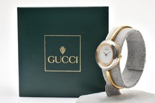 [N Mint w/Box] Gucci 11/12.2 Change Bezel 12 Colors Gold Women's Quartz Watch JP picture