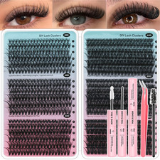 708Pcs Lash Clusters Kit 10-16mm - 6 Styles Wispy Lash Extensions with Bond Seal picture