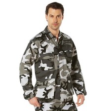Rothco Mens City Camo Military BDU Shirt Tactical Uniform Army Coat Fatigues picture