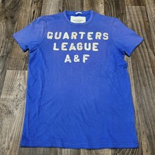 Vtg Y2K Abercrombie & Fitch Mens L Muscle Tee T-Shirt A&F Faded Quarters League picture