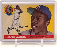 Topps 1955 Topps Hank Aaron #47 Milwaukee Braves Beautiful Card picture