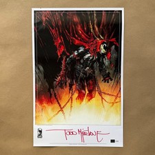 Todd McFarlane Signed Numbered Spawn #350 Art Print Poster Sdcc Rare picture