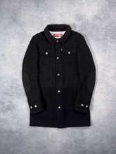 Junya Watanabe x Levi's FW15 Runway Black Tailored Tweed Denim Trench Coat picture