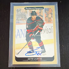 Upper Deck Parkhurst Champions 2023-24 Seth Jarvis #106 Hurricanes Autograph picture