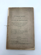 1890 Kentucky Public Acts Laws 1889 General Assembly Constitution Convention￼ picture