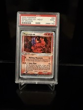2003 POKEMON EX DRAGON #95 MAGCARGO EX-HOLO PSA 9 picture