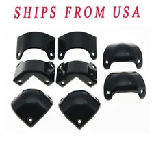 4x Front 4x Rear Black Plastic Guitar AMP Amplifier Cabinet Corner fits Marshall picture
