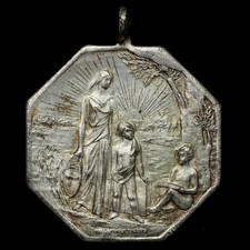 1908 Buenos Aires, Argentina Sociedad De La Parroquia Gral. Las Heras Medal. picture