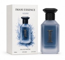 IMANI ESSENCE AZURE Men’s Eau de Parfum, Modern Fresh Citrus & Woody Cologne picture