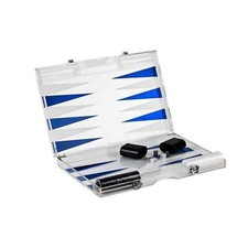 Premium 14-Inch Lucite Backgammon Set - Elegant Design for Timeless Enjoyment picture