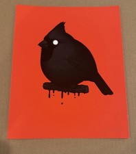 Mike Mitchell Fat Bird Print Cardinal II Red Variant x/250 picture