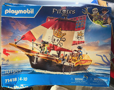 PLAYMOBIL #71418 Pirate Ship NEW 2024 101 Pieces Ages 4-10 Years picture