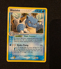 Pokemon TCG Blastoise 14/100 EX Crystal Guardians Reverse Holo English 2006 picture