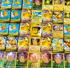 Pokemon Cards 24 Pack + 1 PIKACHU CARD Guaranteed Mixed New & Vintage Rare Lots picture