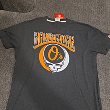Homage Baltimore Orioles  T-Shirt Black/Orange/White Men's M MLB Grateful Dead picture