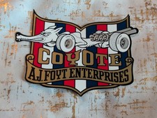 Coyote A.J. Foyt Enterprises Good Year Decal Sticker VTG RARE 5