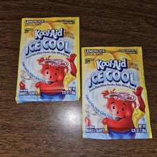 Lot Of 2 Kool Aid Lemon Ice Drink Mix Ice Cool Unopened Shakes picture