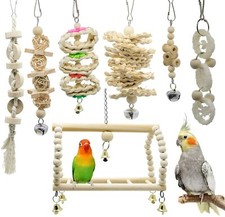 7 Packs Bird Parrot Swing Chewing Toys-Hanging Bell Bird Cage Toys RC7PR001 picture