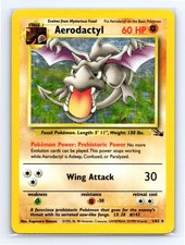 Aerodactyl 1/62 Rare Fossil Pokemon Unlimited Holo Lightly Played picture