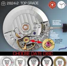 MOVEMENT AUTOMATIC ETA 2824-2  TOP GRADE, TRIOVIS REG. ST-SCREWS, 5 DATE VARI. picture