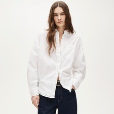 NWT J.Crew Étienne oversized button-up shirt in lightweight oxford picture