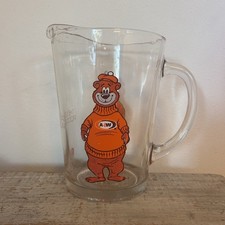 A W Root Beer 1970s Vintage Heavy Glass Serving Pitcher Rooty Root Bear picture