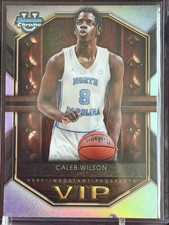 2025-26 Topps Bowman Chrome VIP Rookie Refractor Caleb Wilson VIP-9 UNC Bulls picture