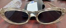 Versus Versace Vintage E17-924 Clear Acrylic Sunglasses Smoke Lenses New picture