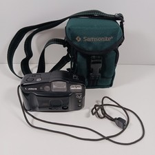 Vintage Canon Sure Shot AF Owl Date 35mm Film Point & Shoot Camera w/ Bag Tested picture