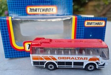 MATCHBOX 1-75 MB-67 IKARUS COACH BUS GIBRALTAR COACHES BLANK BOX OPENED 1987 VGC picture
