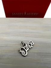 James Avery 925 Sterling Silver Peace Script Charm Pendant No Stone Love Theme picture