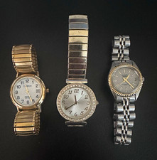 Carriage & Accutime Watch Lot of 3 Wrist Watches, Unisex Adults picture