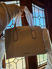Calvin Klein Brenda Satchel Handbag Fawn Beige NEW picture