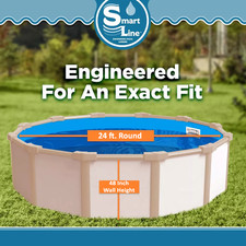 SmartLine 24' x 48” Round Unibead 25 Gauge Swimming Pool Liner - Choose Pattern picture