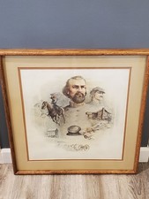 Vintage 1978 Ben Hampton STANDING PROUD Signed Framed Print 28.5