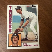 Topps 1984 Don Mattingly RC Base Set #8 New York Yankees Baseball Card picture