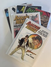 AMAZING HEROES Lot of 6 - See List  INDIANA JONES FEATURE ADAM HUGHES 1991 picture
