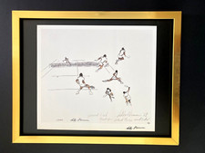 Leroy Neiman 1990's Signed Print Framed Rare Tennis Lifestyle Pop Art Must See picture