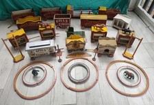 Wonderful 1920's or 30's Handmade Primitive Folk Art 3-Ring Circus Great Paint picture
